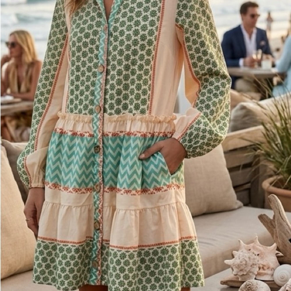 Boho-Chic Coastal 🌴 Dress